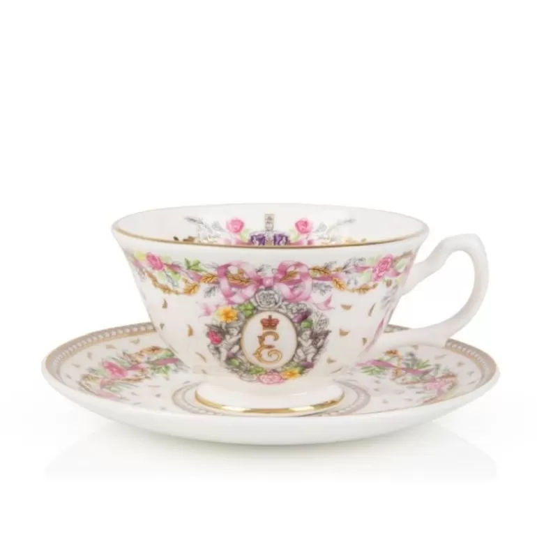 Royal Collection Shop Cups & Saucers*Queen Elizabeth Ii Commemorative Teacup And Saucer