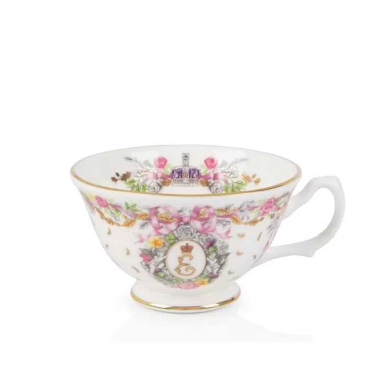 Royal Collection Shop Cups & Saucers*Queen Elizabeth Ii Commemorative Teacup And Saucer