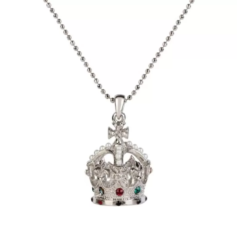 Royal Collection Shop Necklaces*Silver Crown Necklace