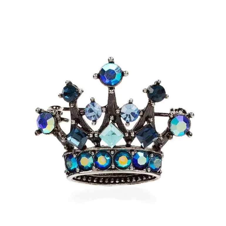 Royal Collection Shop Brooches*Small Blue Crystal Crown Brooch