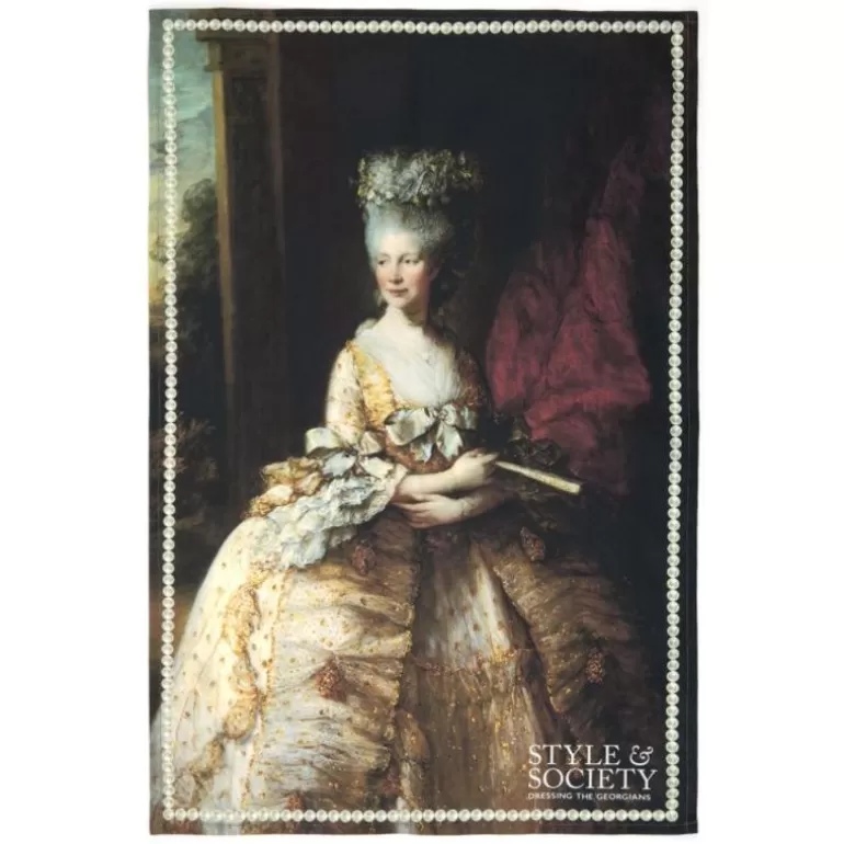 Royal Collection Shop Home Linens*Style & Society Queen Charlotte Tea Towel