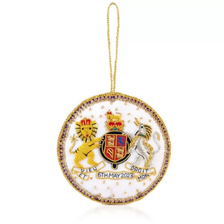 Royal Collection Shop His Majesty The King'S 75Th Birthday*The Coronation Coat Of Arms Decoration