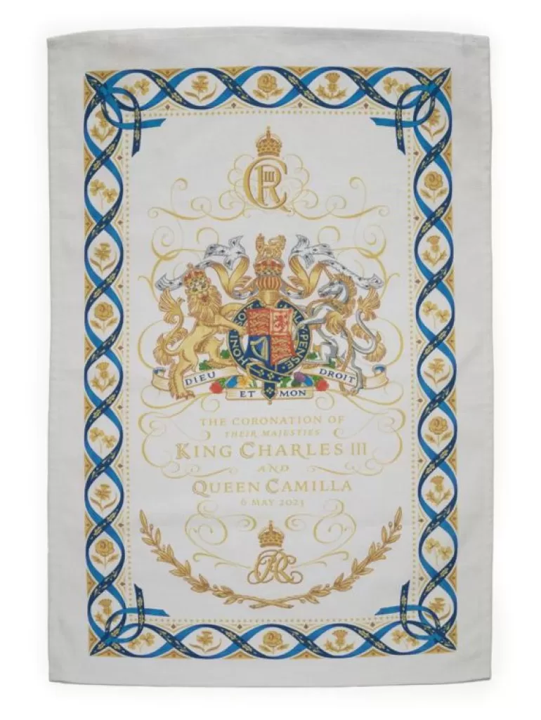 Royal Collection Shop Home Linens*The Coronation Tea Towel