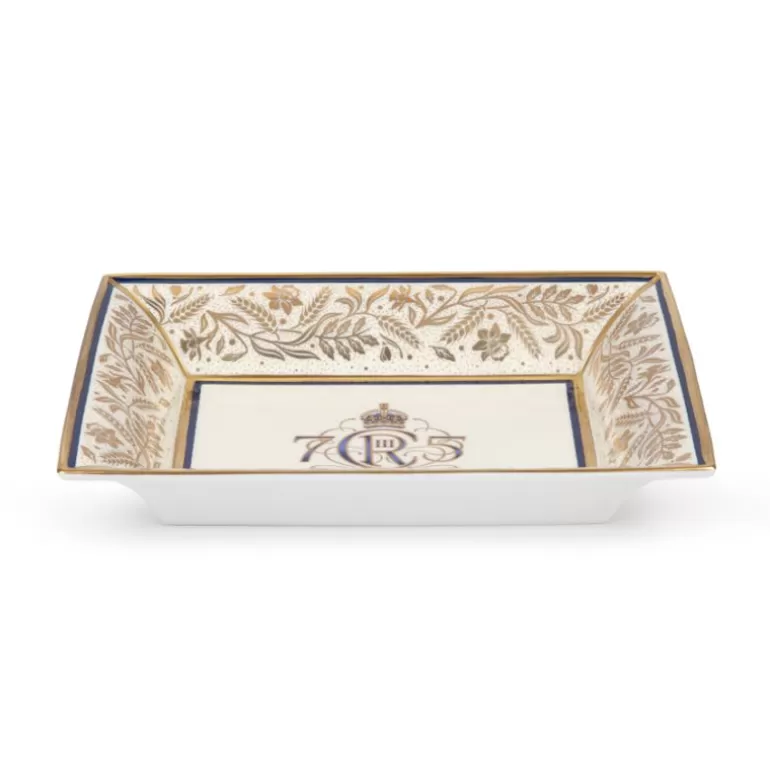 Royal Collection Shop His Majesty The King'S 75Th Birthday*The King'S 75Th Birthday Limited Edition Navy Tray