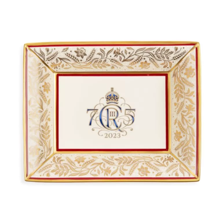 Royal Collection Shop His Majesty The King'S 75Th Birthday*The King'S 75Th Birthday Limited Edition Red Tray