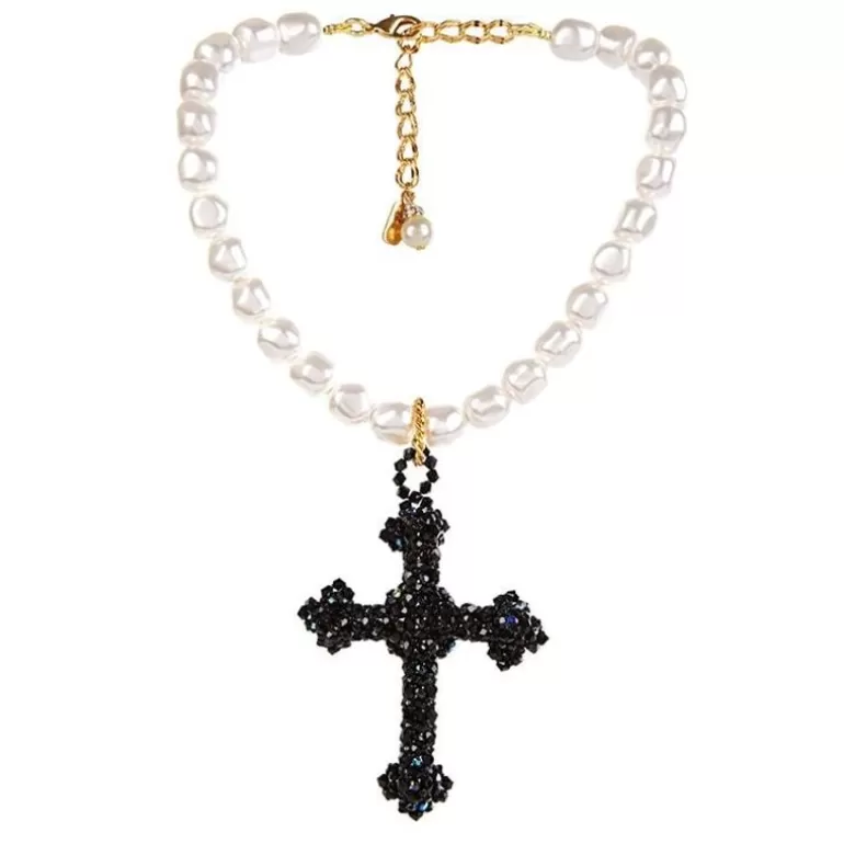 Royal Collection Shop Vicki Sarge*Vicki Sarge Black Cross Necklace