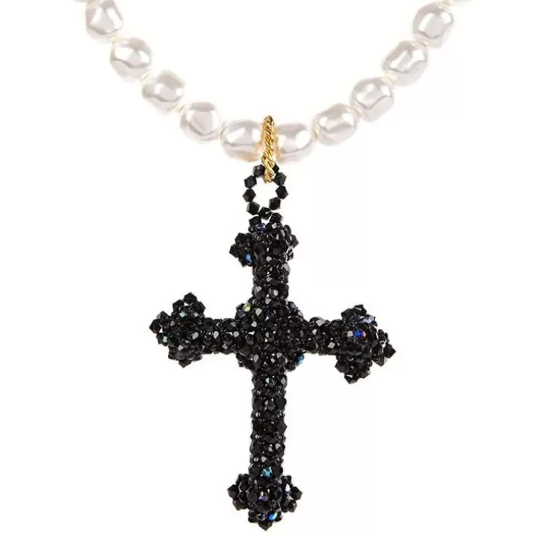 Royal Collection Shop Vicki Sarge*Vicki Sarge Black Cross Necklace