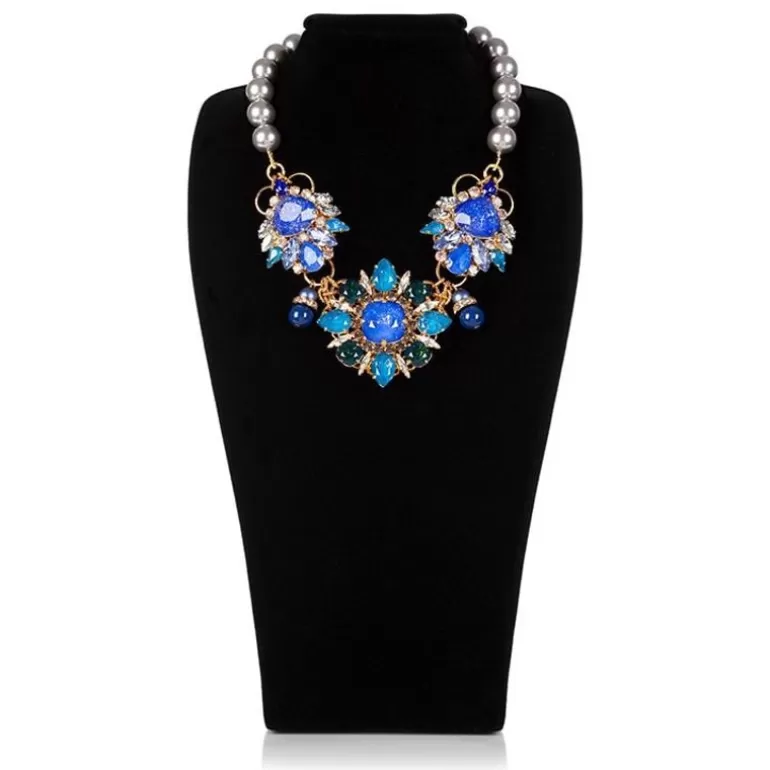 Royal Collection Shop Vicki Sarge*Vicki Sarge Blue And Grey Pearl Necklace