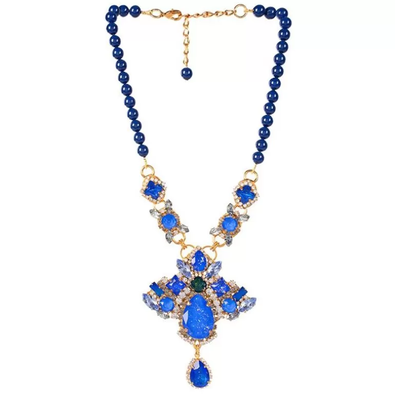 Royal Collection Shop Vicki Sarge*Vicki Sarge Large Blue Necklace