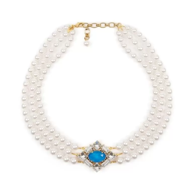 Royal Collection Shop Necklaces*Vicki Sarge Triple Strand Pearl Necklace