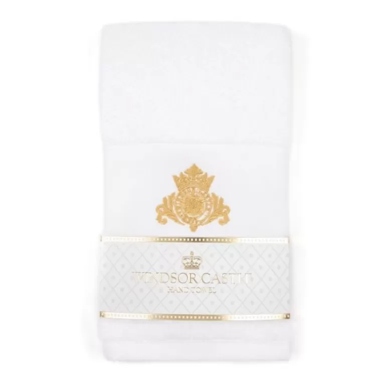 Royal Collection Shop Home Linens*Windsor Castle Crest Hand Towel