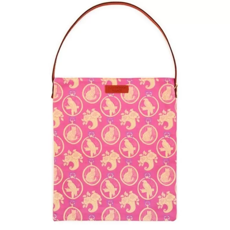 Royal Collection Shop Bags*Yellow Parrot And Cat Print Tote Bag